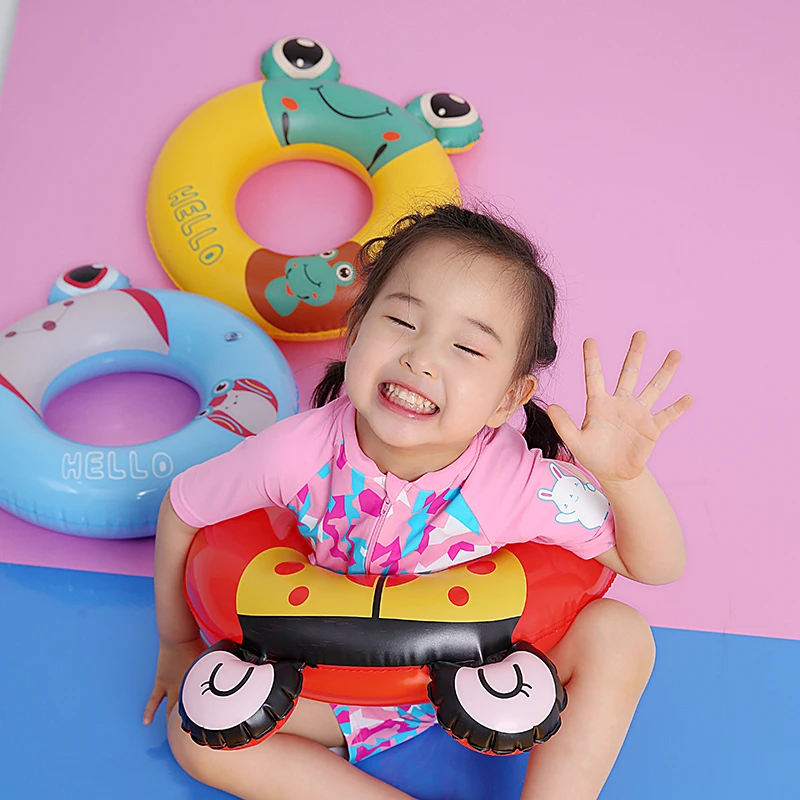 

Sainteve 1pc Inflatable Swimming Ring Big Eye Kids Children Spangle Buoy Gonfiabili Mare Pool Float Accessories надувной круг