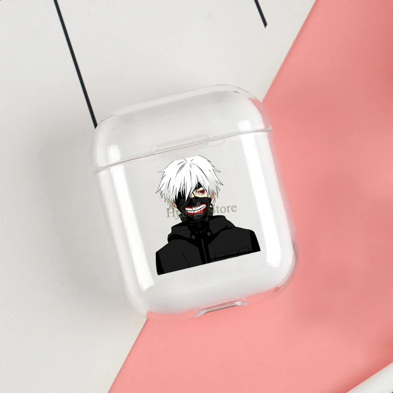 

Tokyo Ghoul Cases For Apple AirPods 1 2 Case Clear Wireless Bluetooth Earphone Case Protective Shell