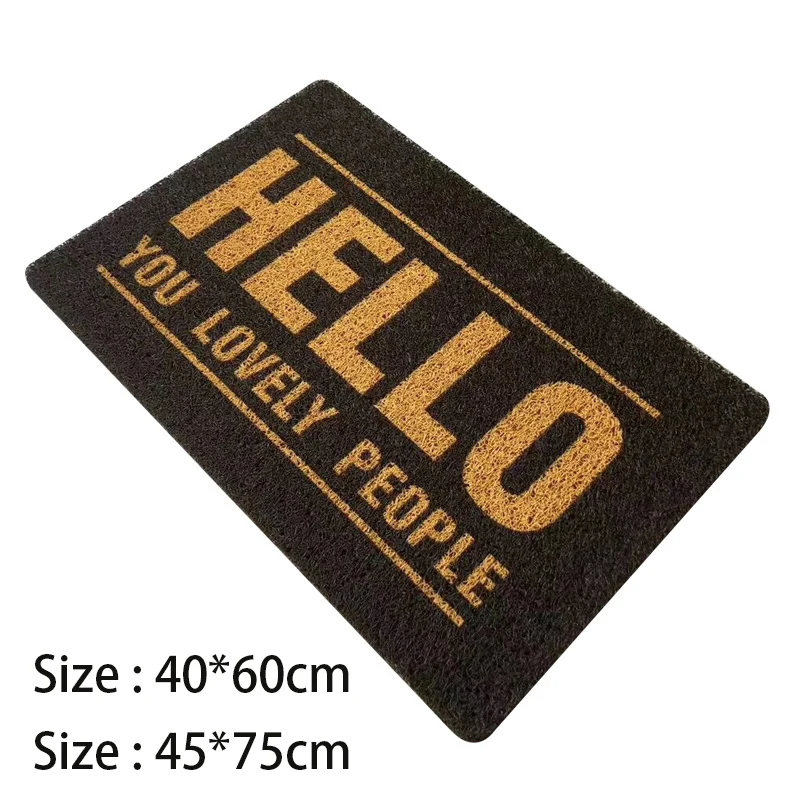 

Printed Entrance Doormat Absorbent Sand Removal Foot Pad PVC Rug None-slip Doormat Hallway Bathroom Floor Carpet Home Decor