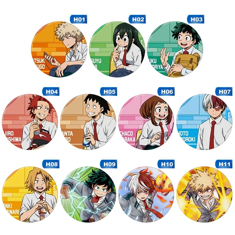 

Round Character Avatar Badge Accessories Gift My Hero Academia Anime Peripheral Cartoon