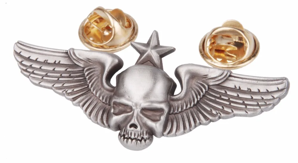 Американская армия 101ST металлический значок в виде летающего крыла парашют Череп