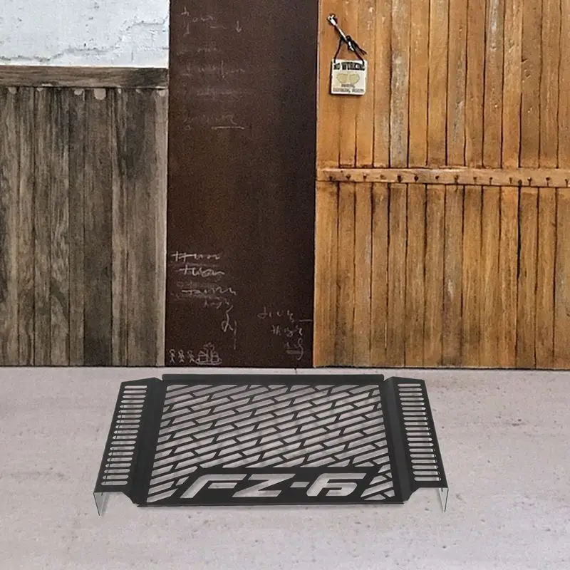 Мотоциклетная решетка радиатора Защитная металлическая крышка черная для Yamaha FZ6