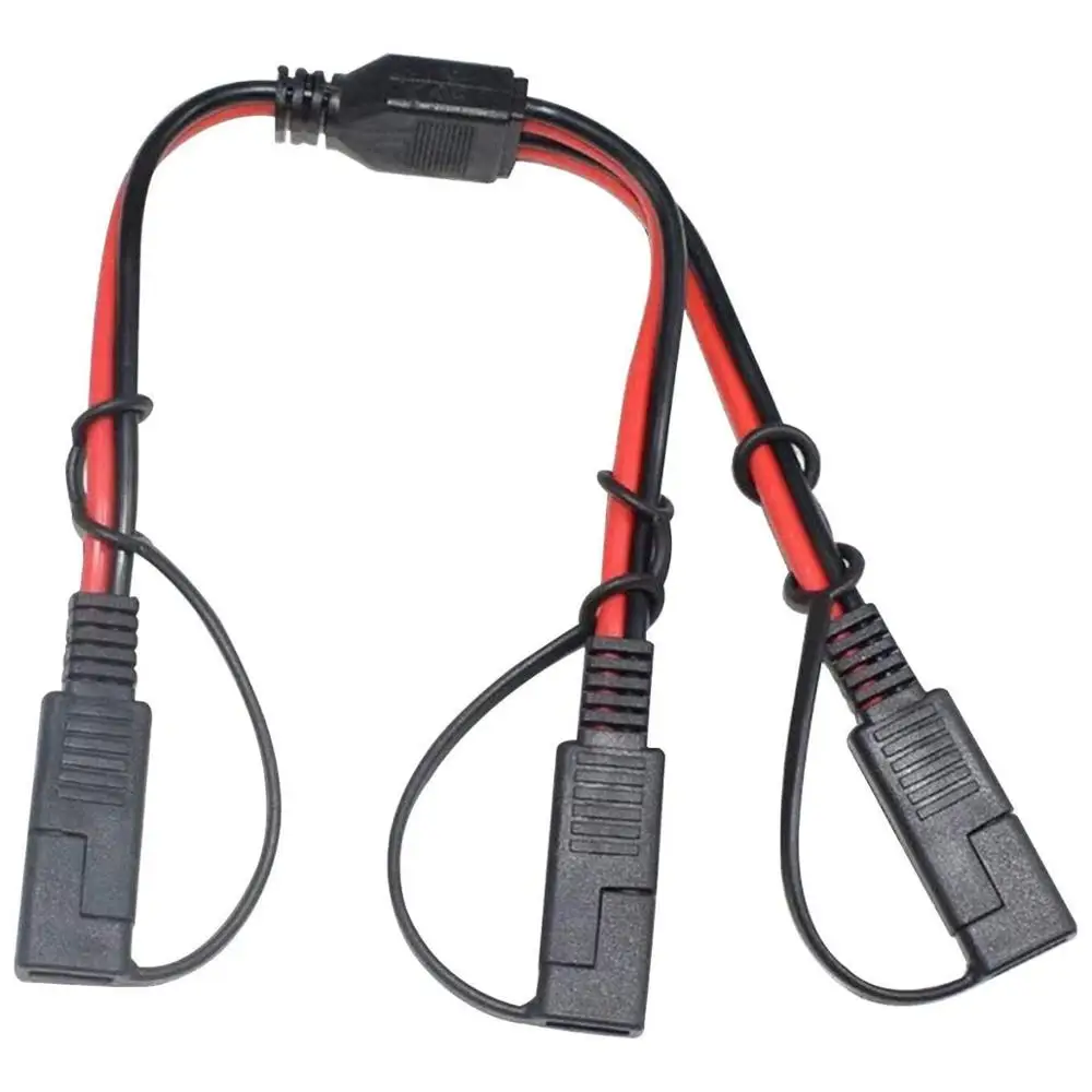Автомобильный соединительный кабель 14AWG SAE DC 1 к 2 Удлинительный подходит для