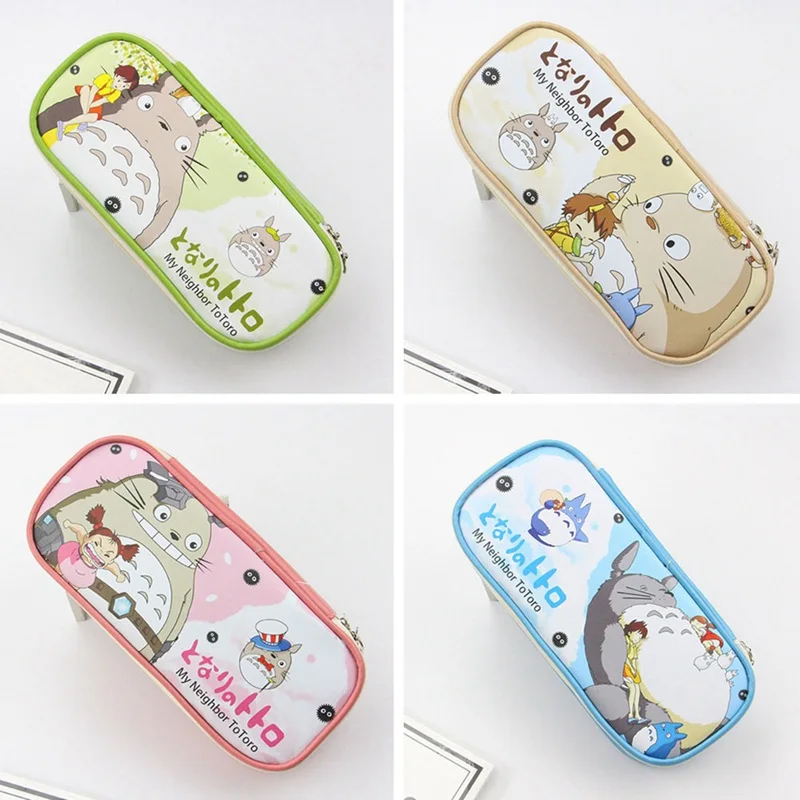 Оригинальный чехол для карандашей Totoro вместительный из искусственной кожи