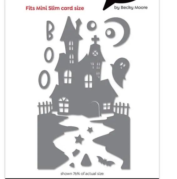

Металлические штампы hanunted house die set mold card альбом бумага ремесло нож Лезвие штамп трафареты