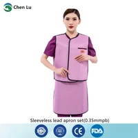 genuine nuclear radiation protective 0 35mmpb lead apron set x ray radiological protection high quality vest and skirt