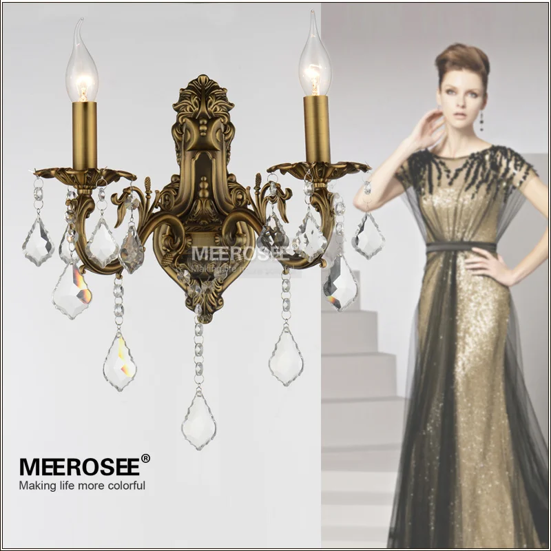 Горячая Распродажа хрустальные настенные бра современный настенный светильник