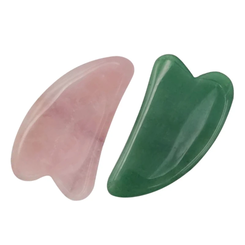 

Jade Stone Guasha Board Scraping Massager Tools for Face Body Facial Massage SPA Acupuncture Therapy Trigger Point Treatment
