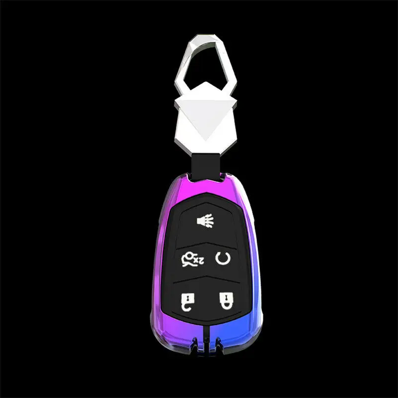 

Galvanized Alloy Silicone Car Key Fob Cover Case For Cadillac CTS ATS XTS SRX CT6 Escalade XT4 XT5 SRX accessories