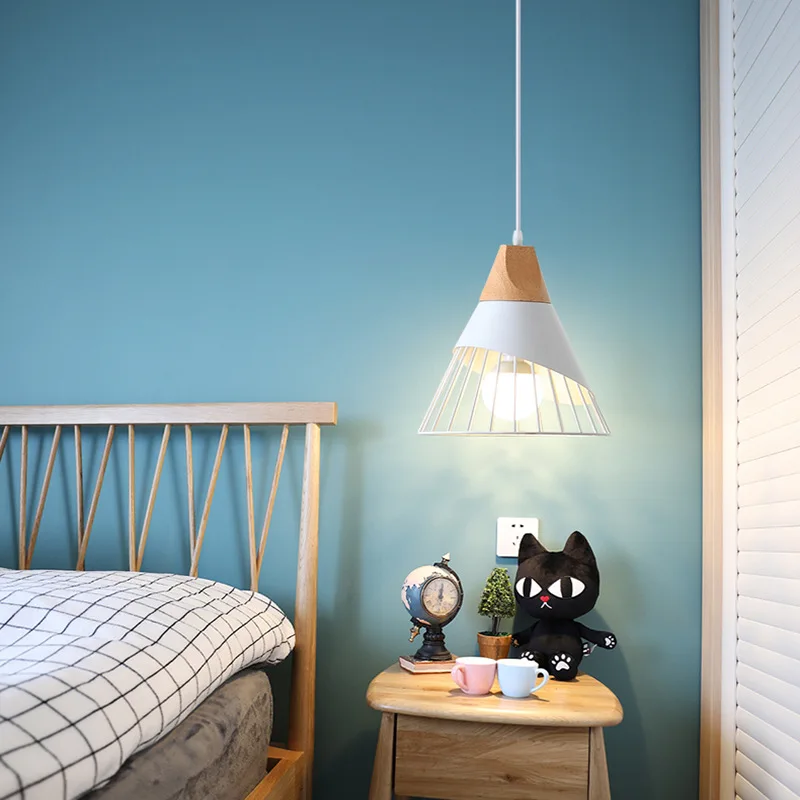 Скандинавский светодиодный конус Подвесная лампа современный металлический
