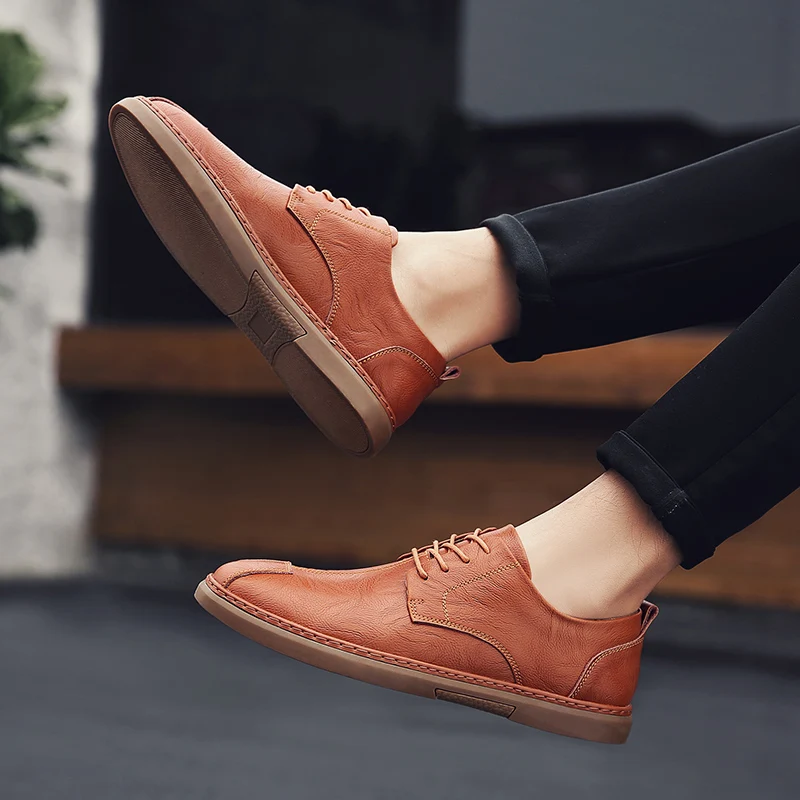 

newsapatos for para de black sapato man mens leather leisure sale informales Men's men comfortable shoes cuero flat