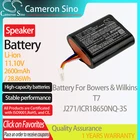 CameronSino Батарея для Bowers  Wilkins T7 подходит Bowers  Wilkins J271ICR18650NQ-3S Динамик Батарея 2600 мАч, 11,10 в Li-Ion черный