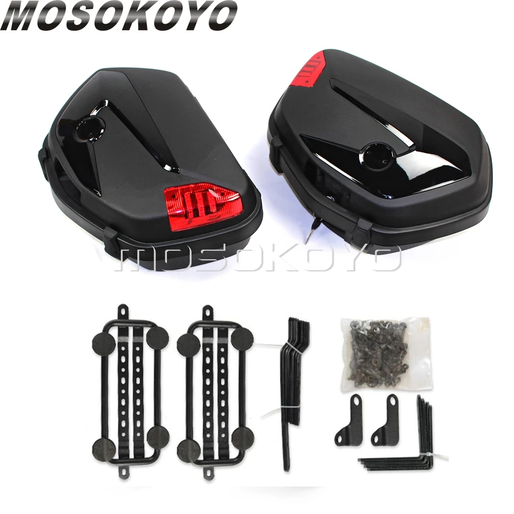 2 шт. чемодан на багажник мотоцикла со светодиодной подсветкой | Автомобили и