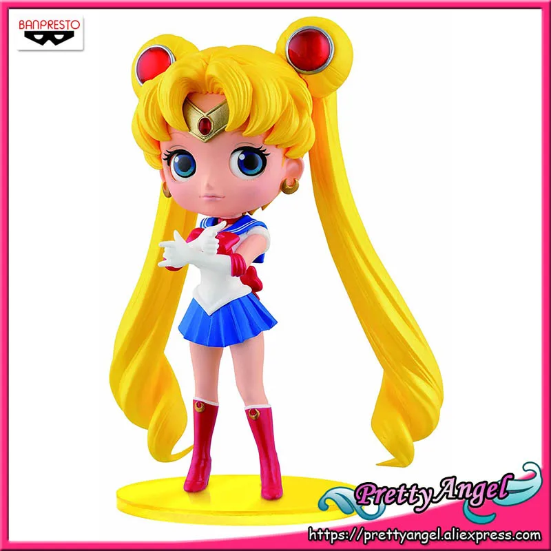 Sailor Moon Красивый ангел-натуральная Banpresto Q Posket QPosket Сейлор Мун Arale Doremi Сакура фигурку - Цвет: Sailor Moon