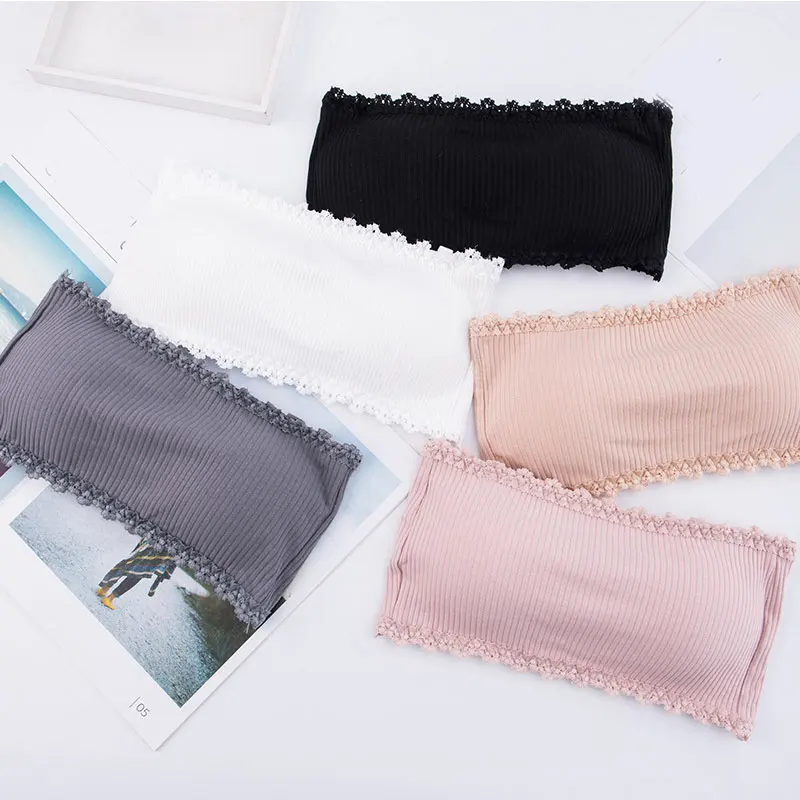 Женский бюстгальтер без бретелек с мягкими чашечками Однотонный женский