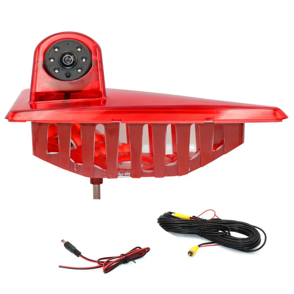 

Free Shipping 12v Car Rear View Backup Camera 130mA Brake Light Cameras Reverse Parking Backup CAM For Renault Opel Nissan NV400