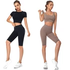 Костюм спортивный женский для фитнеса, SMLXLXXLXXXL4XL5XL5XL5XL5XL5xl, полиэстер + спандекс, цвет в ассортименте