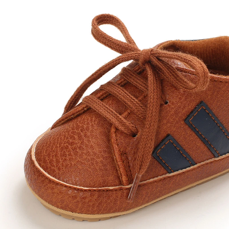 

New Baby Shoes Retro Leather Boy Girl Shoes Multicolor Toddler Rubber Sole Anti-slip First Walkers Infant Newborn Non-slip Shoes