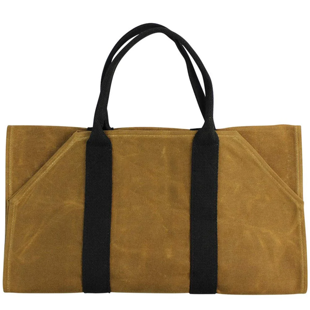 

Firewood Carrier Log Wood Carrying Bag Holder Large Capacity for Fireplace Canvas JU8