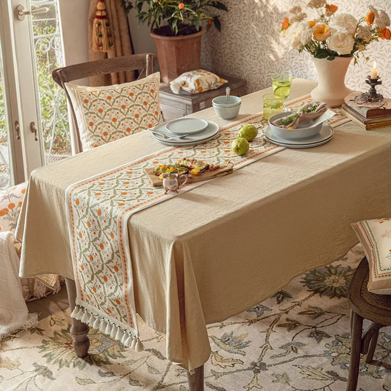 

America Rectangle Tablecloth Art Nordic Dining Table Decor Household Tablecloth Blended Aesthetic Manteles Home Decor BS50TC