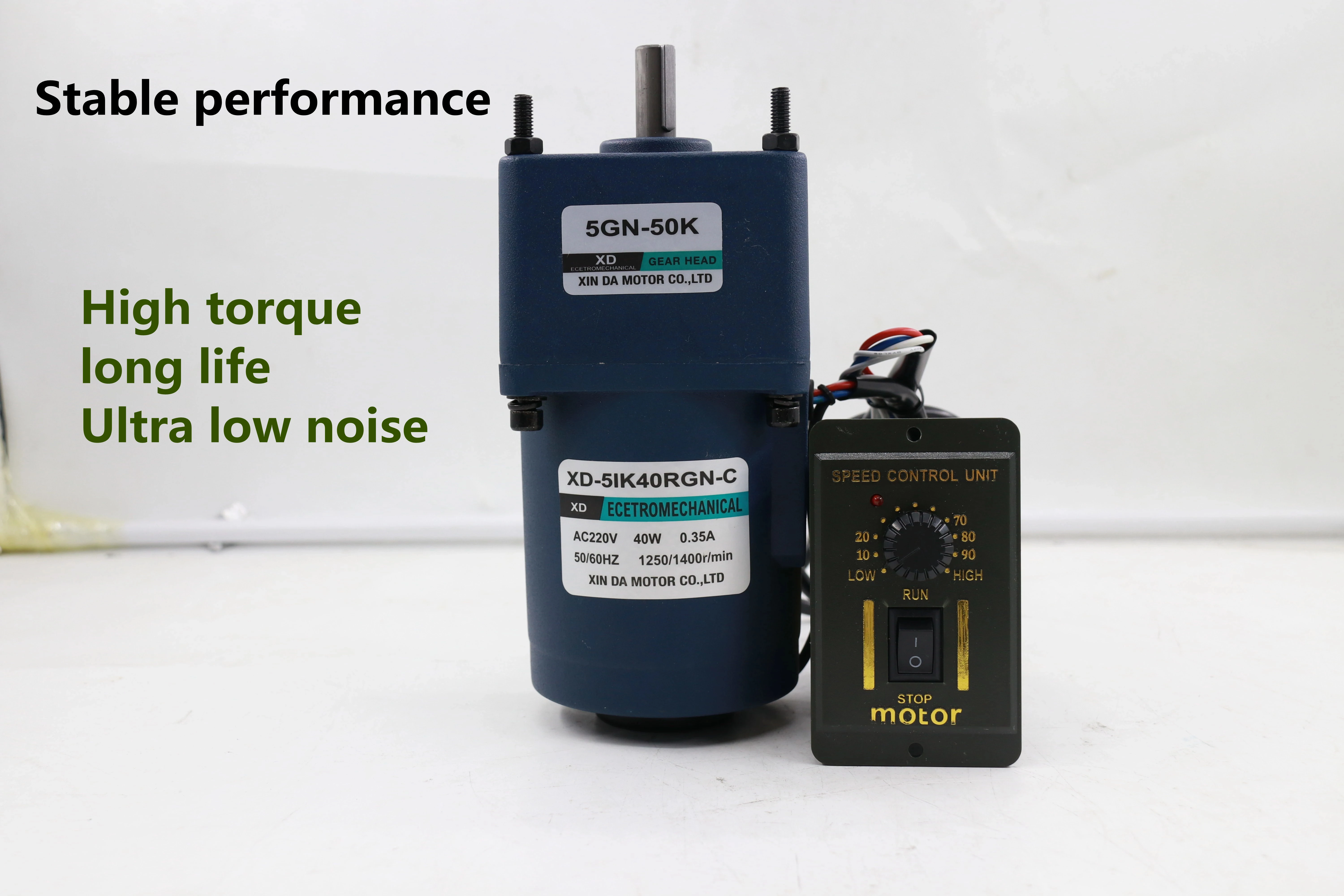 40W 220V AC Gear Reducer Motor With a Speed Governor Single-Phase Miniature Forward and Reverse Slow Induction | Обустройство дома