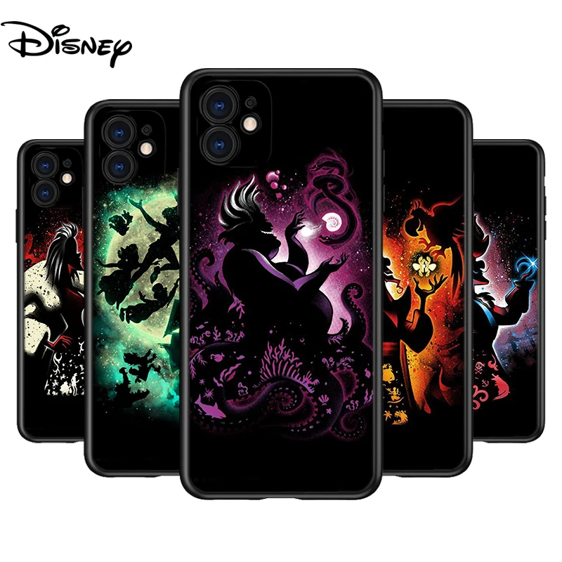Villain Disney Princess Silicone Cover For Apple IPhone 13 12 Mini 11 Pro XS MAX XR X 8 7 6S 6 Plus 5S SE Phone Case | Мобильные