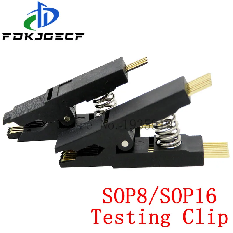 Программатор тестовый зажим SOP8 SOP SOIC 8 SOIC8 DIP8 DIP Pin IC SOP16 16 SOIC16 DIP16 Pin|Интегральные