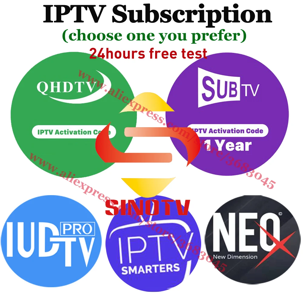 HD IP tv подписка 12 месяцев QHD tv Арабский IP tv Европа Франция Швеция Нидерланды Испания m3u Smart tv NEO tv IUD tv PRO SUB tv SINO tv