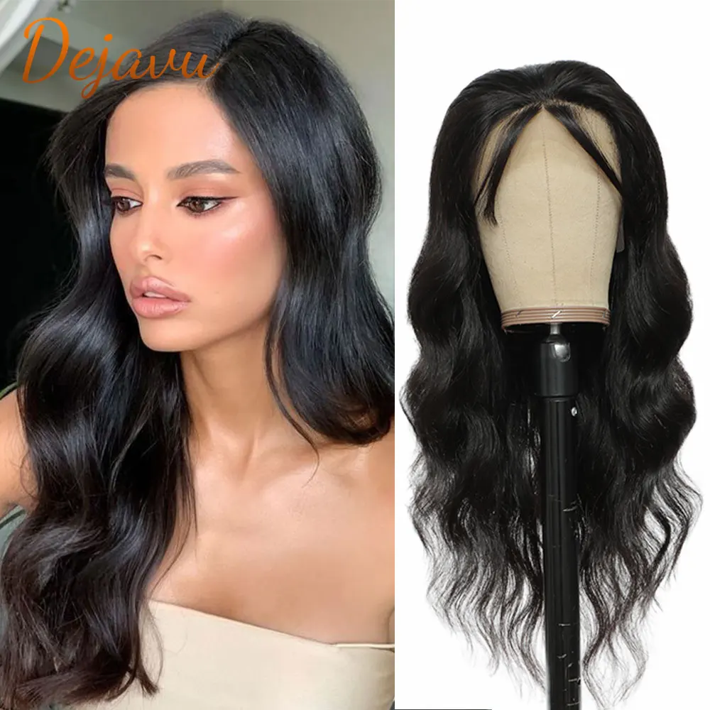

Body Wave Lace Front Human Hair Wigs Nature Black Color For Women 13X4X1 T Part Wig 32 Inch Brazilian Remy Hair Wigs Glueless