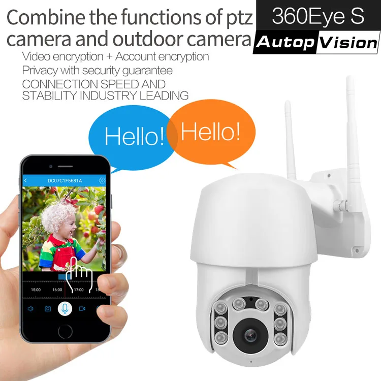 

IP-камера наружная Водонепроницаемая с 8 осветительными приборами, 1080P, Wi-Fi