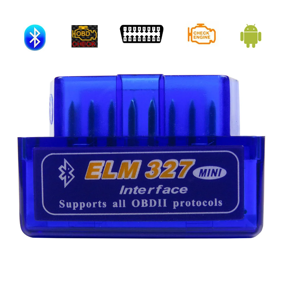 Супер Мини ELM327 Bluetooth V1.5/V2.1 OBD2 автомобильный диагностический сканер для Android V1.5