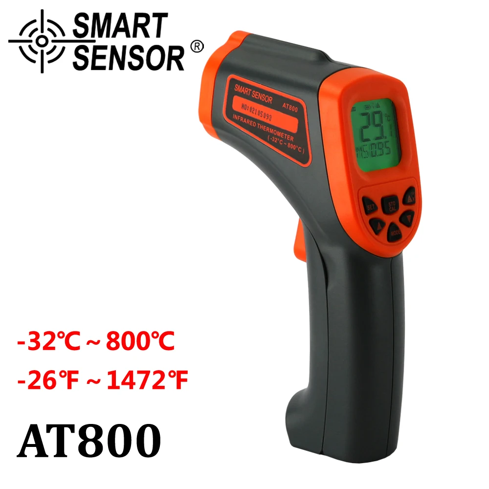 Digital Infrared Thermometer 950C 800C 700C Non-Contact laser IR Temperature Gun Pyrometer test Aquarium Emissivity Adjustable |