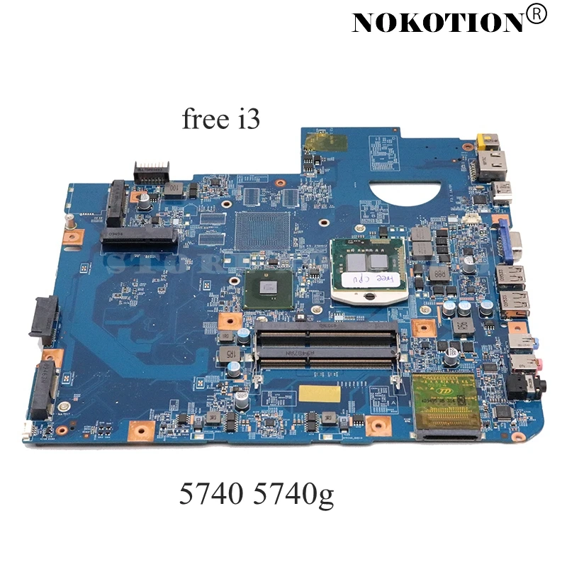 NOKOTION MBPM601002 48.4GD01.01M материнская плата для ACER 5740 ноутбука hm55 ddr3 полный тест