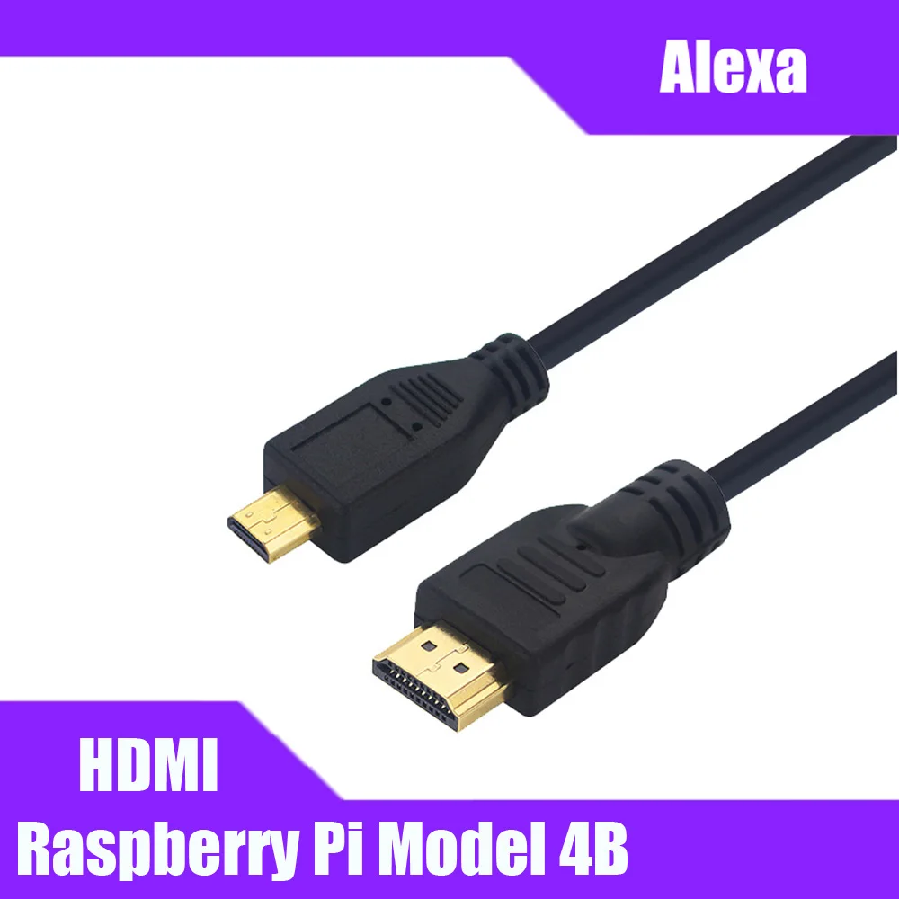 Raspberry Pi 4B Micro HDMI в видео кабель поддержка 4K адаптер Шнур для планшета HDTV Android