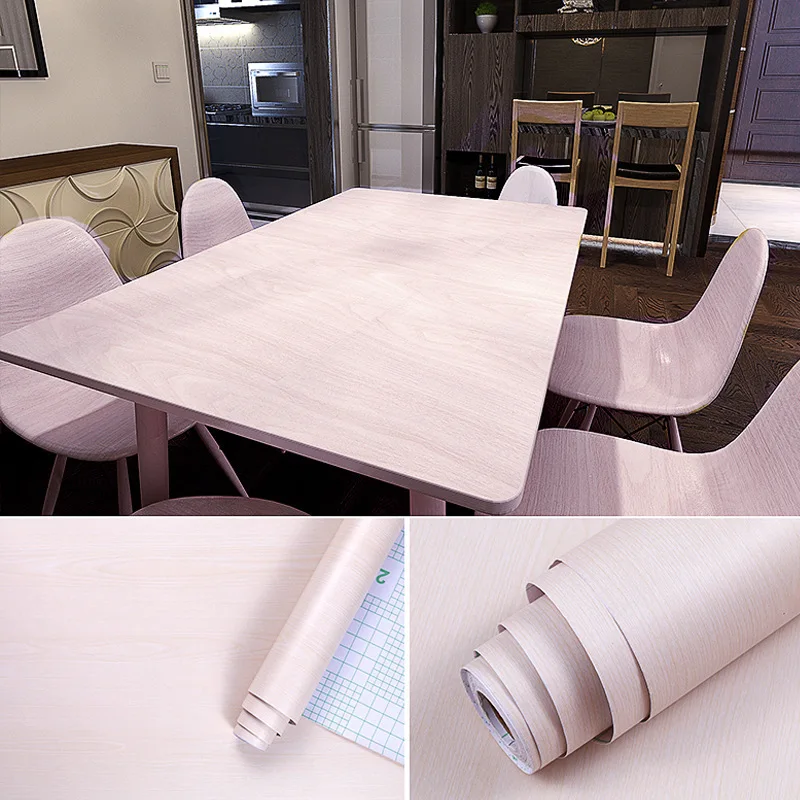 Уплотненный ПВХ водонепроницаемый самоклеющиеся обои рулон мебели шкафы