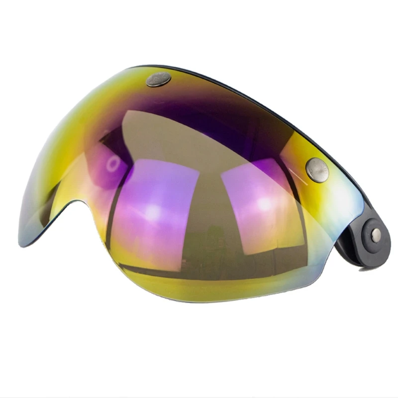 

glasses 3 Snap 3/4 Helmet Shield with FLIP UP Hinge for TORC T50 Vintage Moto