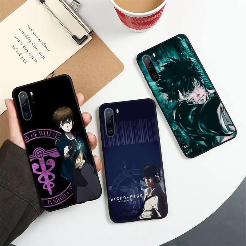 

Psycho-Pass Japan cartoon Phone Case For Huawei honor Mate P 10 20 30 40 i 9 8 pro x Lite smart 2019 nova 5t
