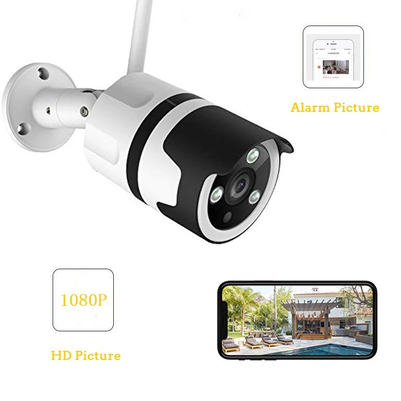 Wouwon 1080P Водонепроницаемый Открытый IP Камера Wi Fi безопасности Пуля CCTV наблюдения