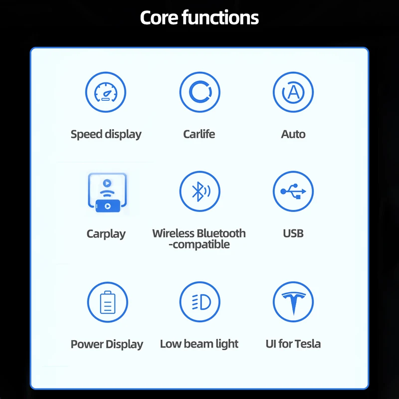Цифровая приборная панель для Tesla автомобильная Беспроводная Carplay USB Android