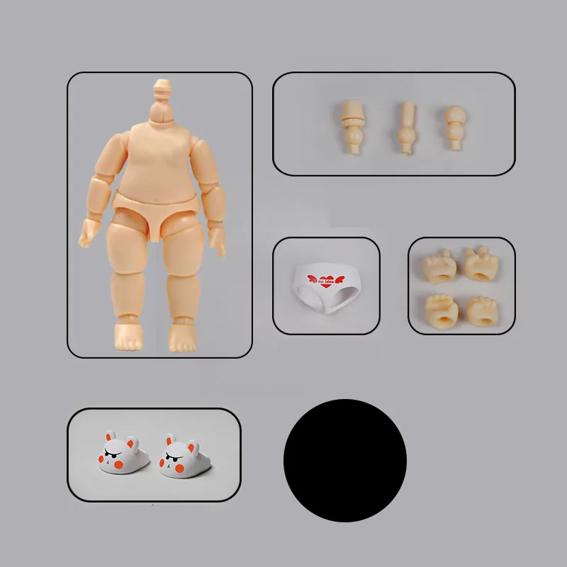 

Ymyosomes can be connected to blind boxes such as Bubble Mart BJD baby head GSC clay man and OB11 can be moved doll accessories