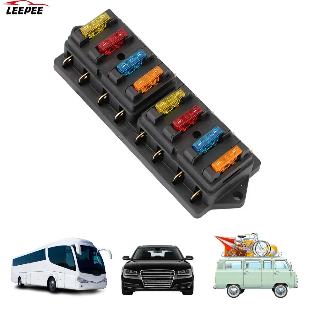 

Автомобильный морской блок предохранителей 40 А 32 в 8 способов пластиковая крышка блок предохранителей автомобильный держатель предохранит...