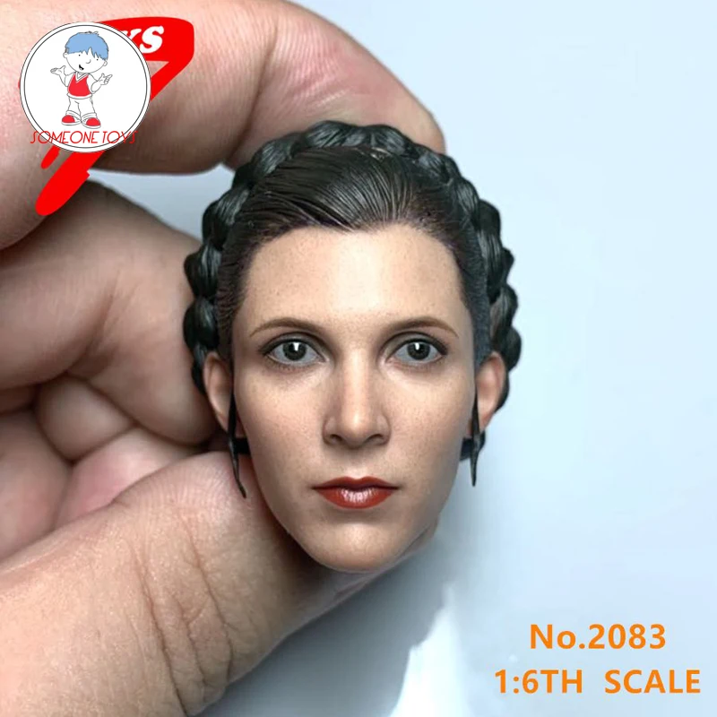 

No.2083 ON SALE 1/6 Scale Princess Leia Head Sculpt Europe Star Female Head Carving for 12" TBLeague Action Figures jiaou doll