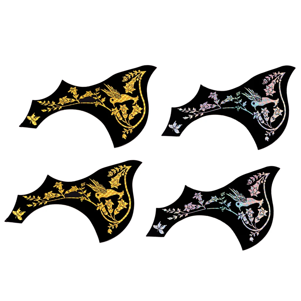 

2 pcs Plastic Acoustic Folk Guitar Pickguard Adhesive Hummingbird Anti-scratch Plates Guitar Parts