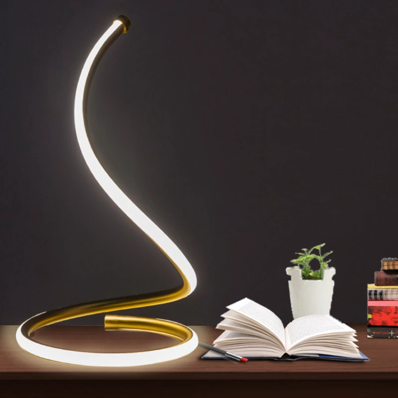 Прикроватная лампа TUDA в форме змеи настольная для общежития креативный