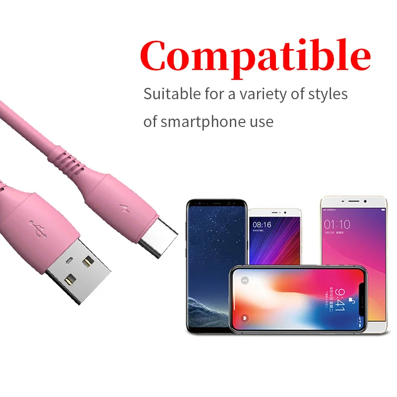Кабели для телефона Type c кабель передачи данных мобильного Android Micro USB провода 2A