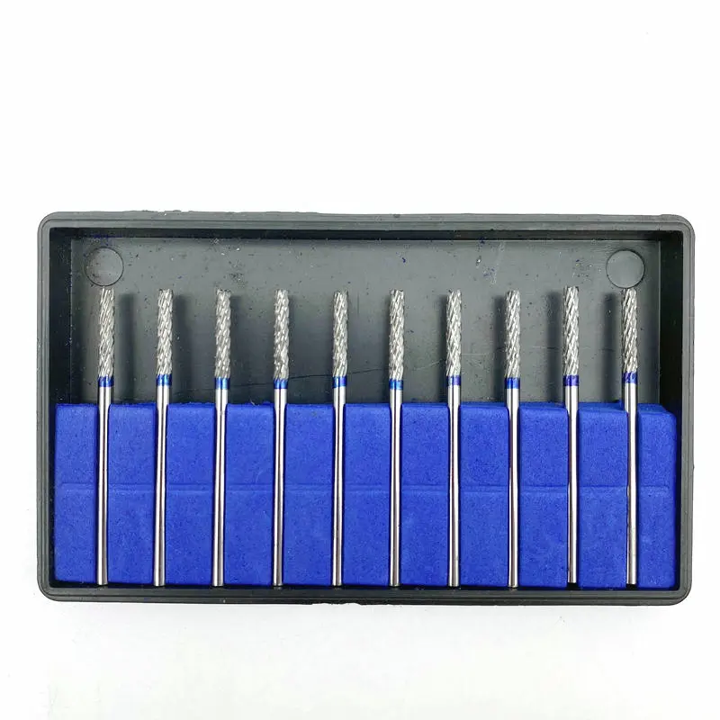 10 шт. стоматологические шлифовальные головки буры из вольфрамовой стали для