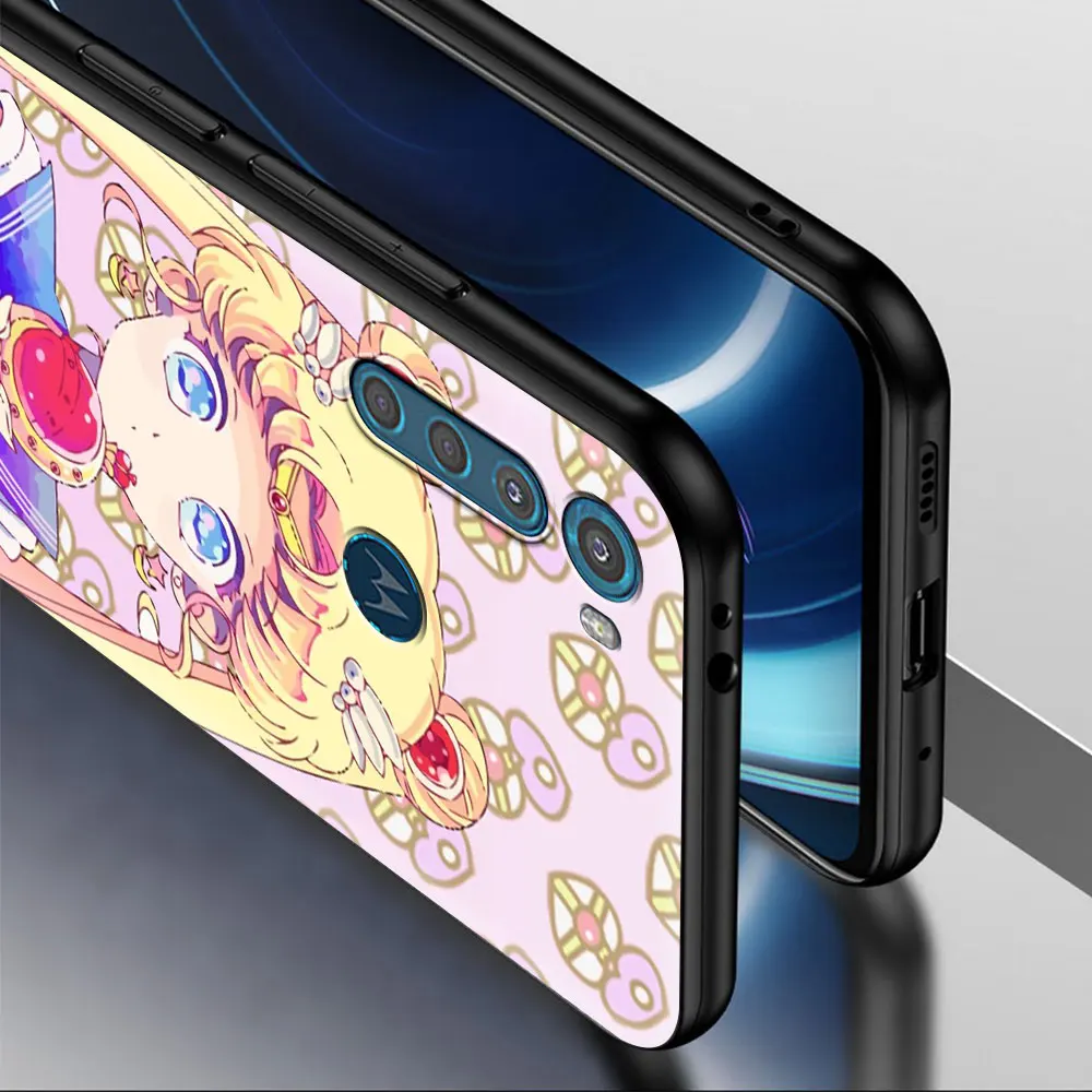 

Lovely Sailor Moon Cover for Motorola G9 Play One Fusion Hyper G8 Power Lite Edge Plus E6s G Stylus G10 G30 Phone Case Coque