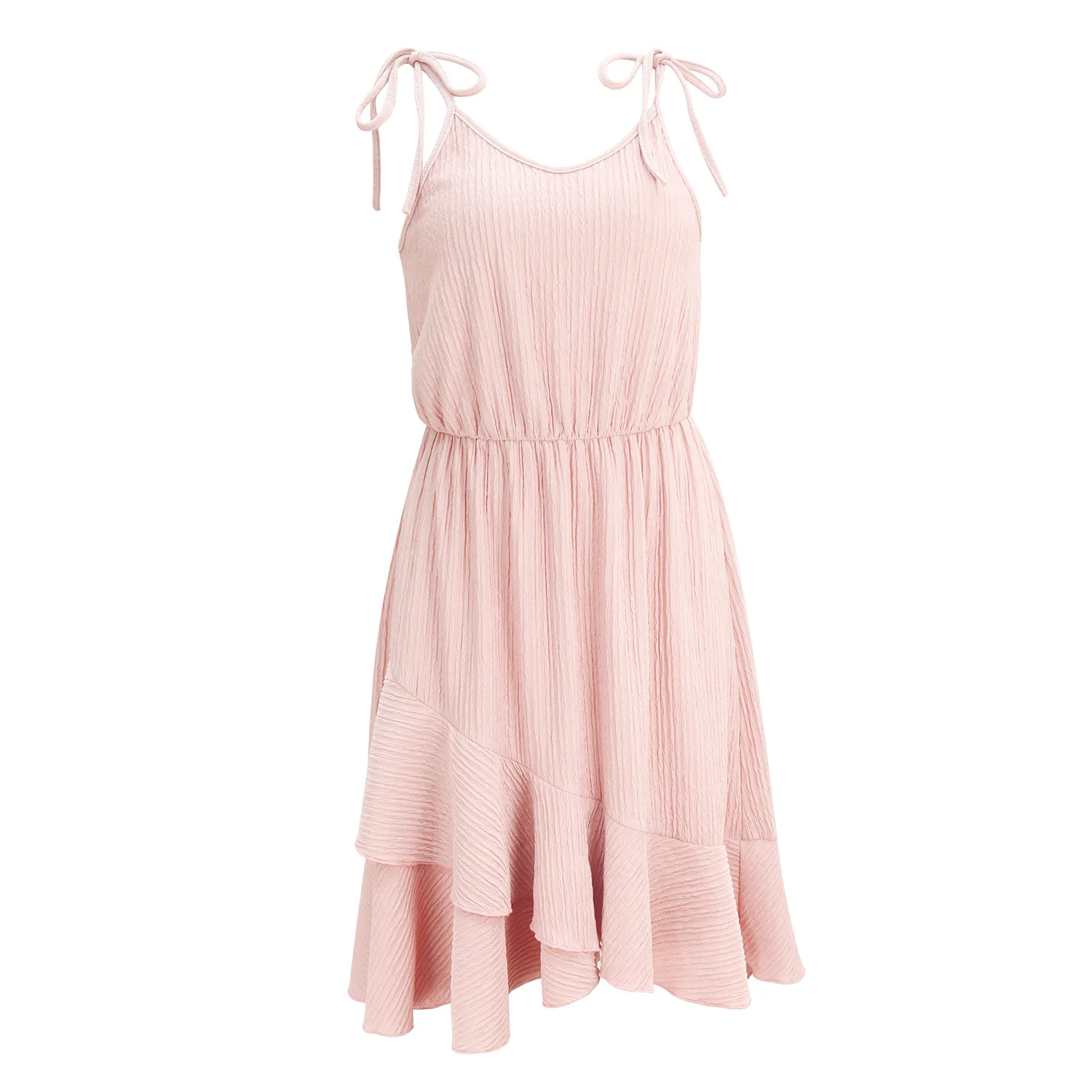 

Dress Autumn New Women Summer Sundress Fold Ruched Drawstring Slim Mini Dress Casual Streetwear O-Neck Dresses Vestido Oodji