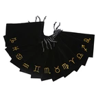 1 шт. мини-Посылка на шнурке для игральных карт, 12 созвездий, бархатная пентаграмма, сумка для хранения карт, игрушка для дома