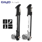 Складная Велосипедная вилка высокого давления GIYO, 300psi, воздушный амортизационный насос с манометром для вилки и задней подвески шин, для горных велосипедов